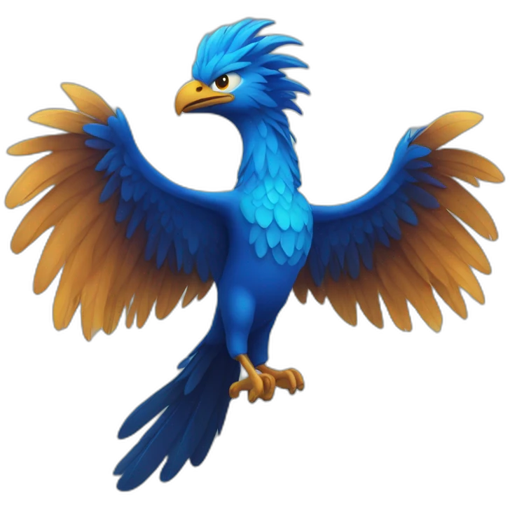 Bleu Phoenix icon emoji