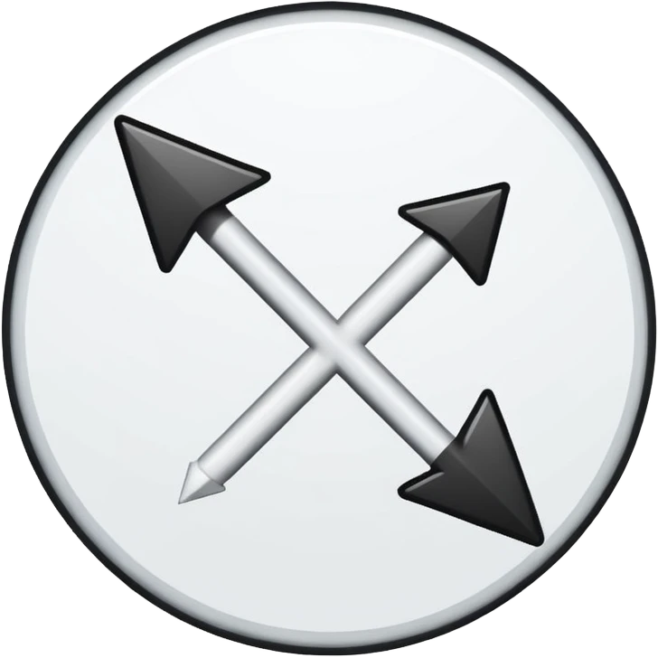 white round arrow emoji