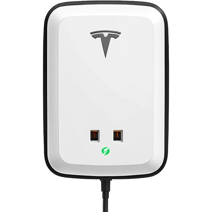 Tesla wall charger emoji