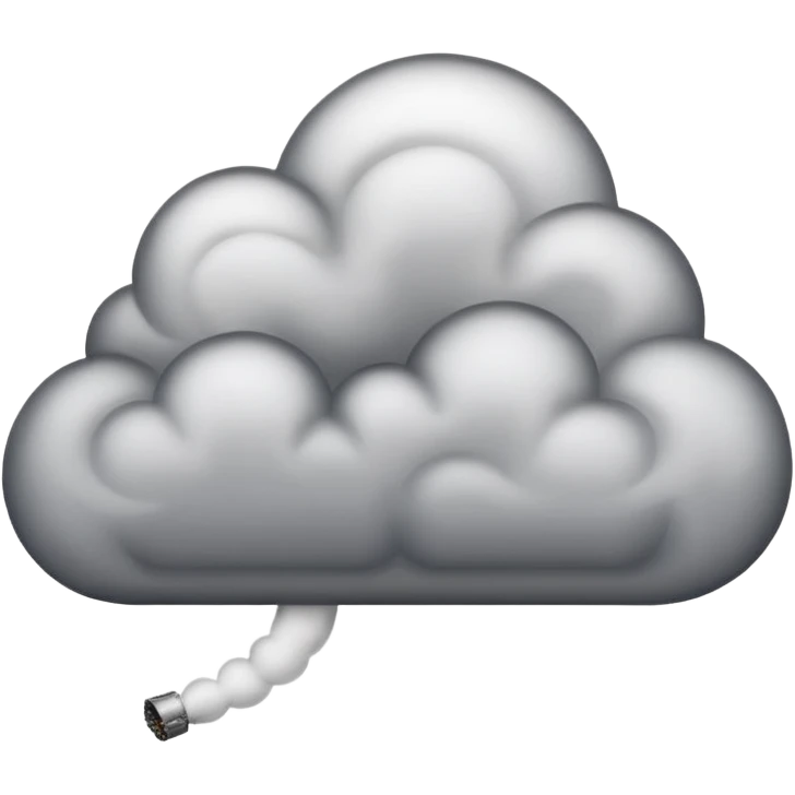 A fight cloud emoji