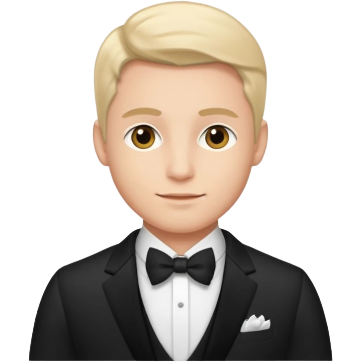traje de gala primer plano hombre emoji