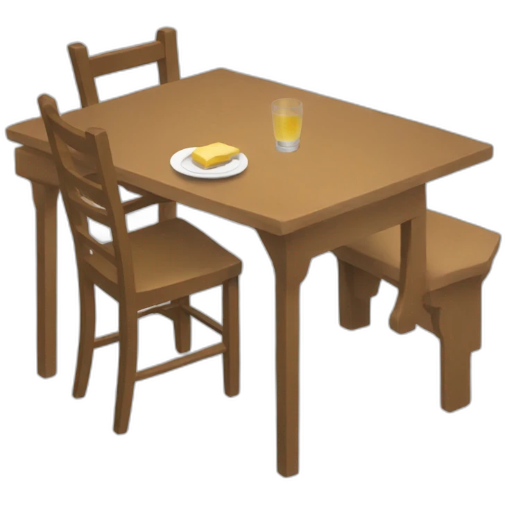 Sleep at the table emoji