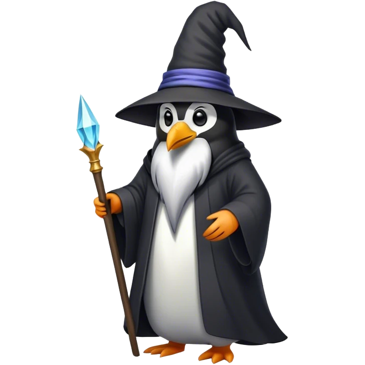 Penguin Wizard emoji
