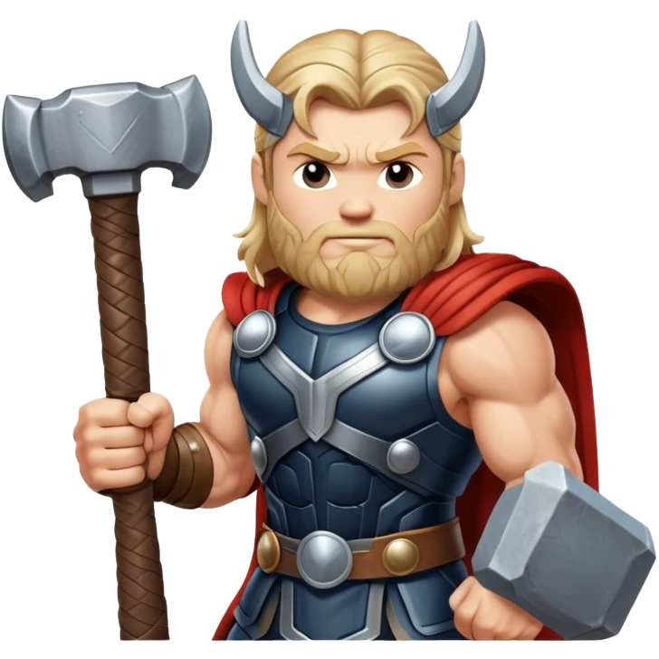 Thor with hammer emoji