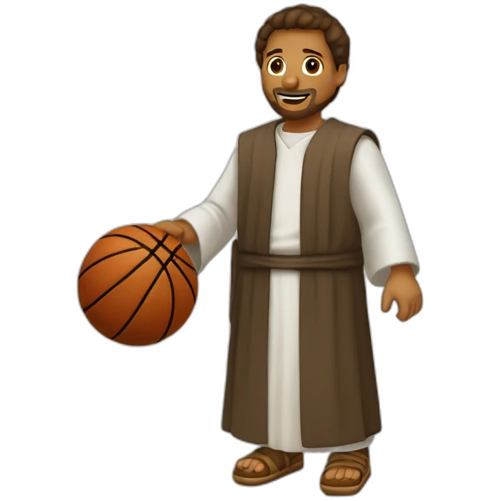 Sacerdote jugando basket  emoji