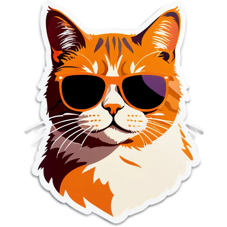 Cat with sunglasses emoji