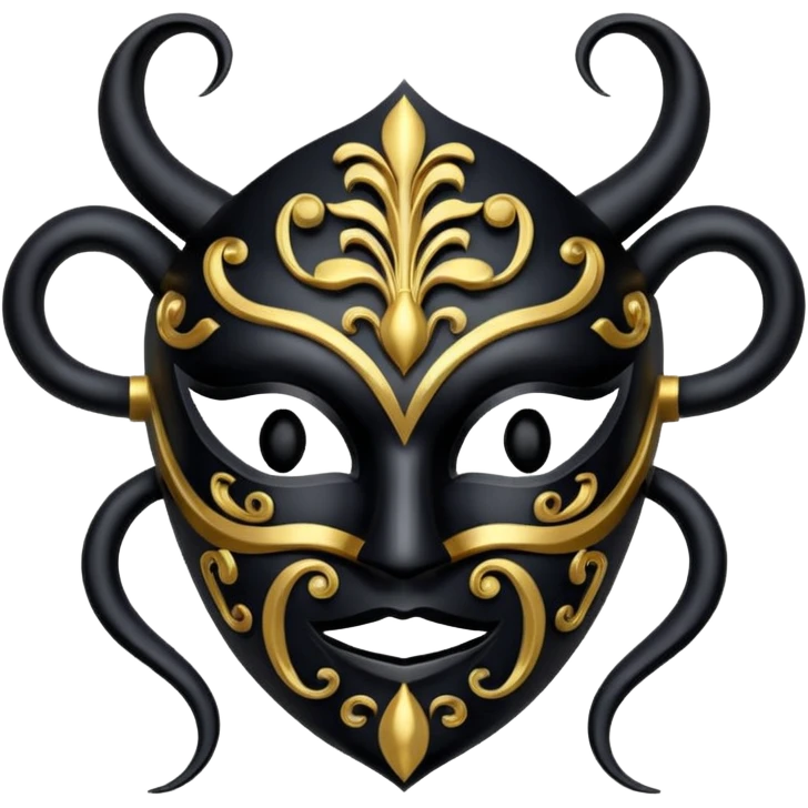 curved mask, poisonous emoji