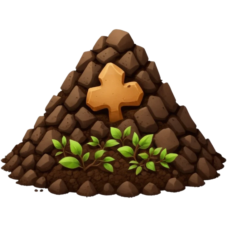 dirt emoji alternate version emoji