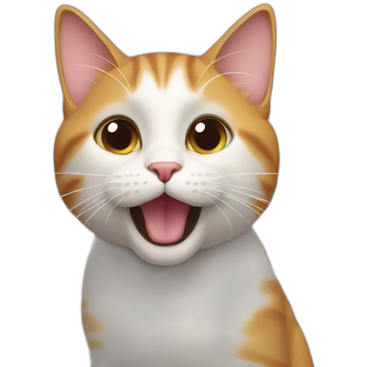 the cat asks a question emoji