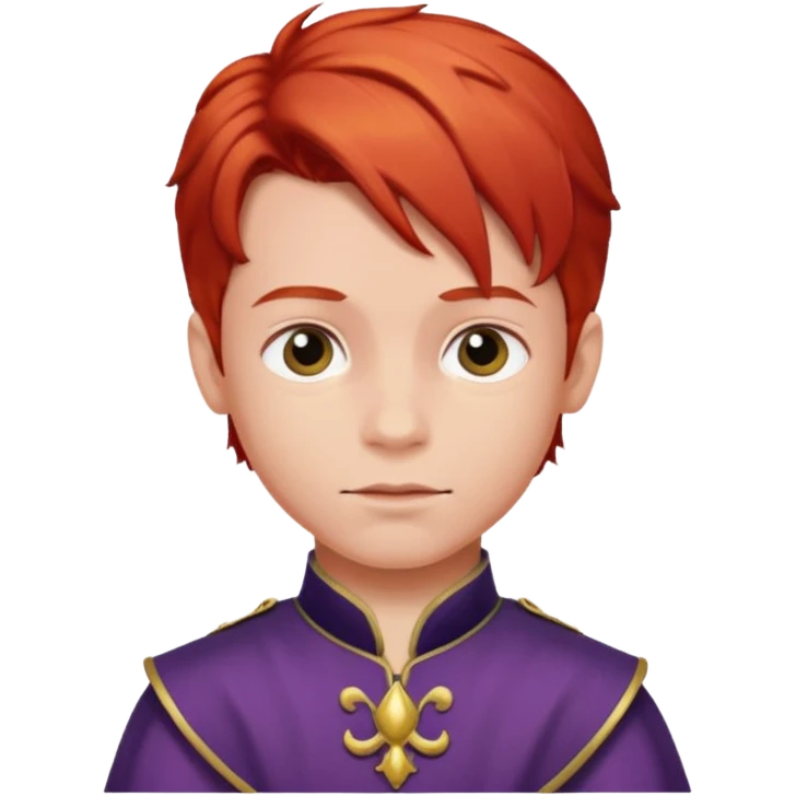 Child prince red hair emoji