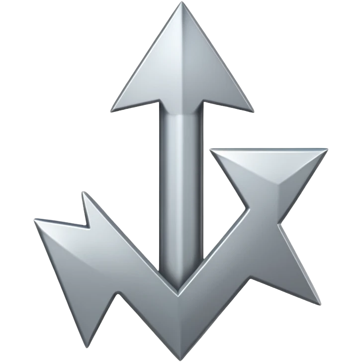 Direction Arrow towards up a single arrow  emoji