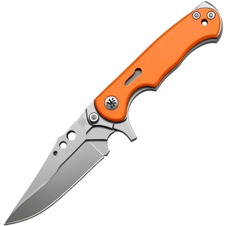Spyderco folding knife with round hole in blade emoji