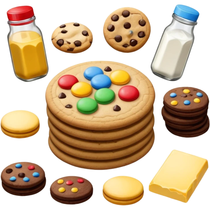 cookie baking ingredients emoji