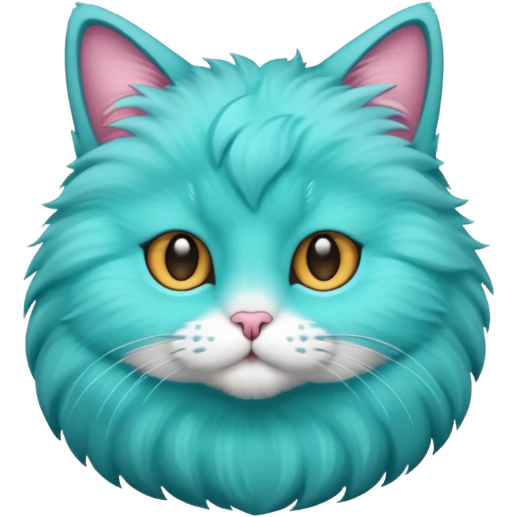 Teal cat emoji