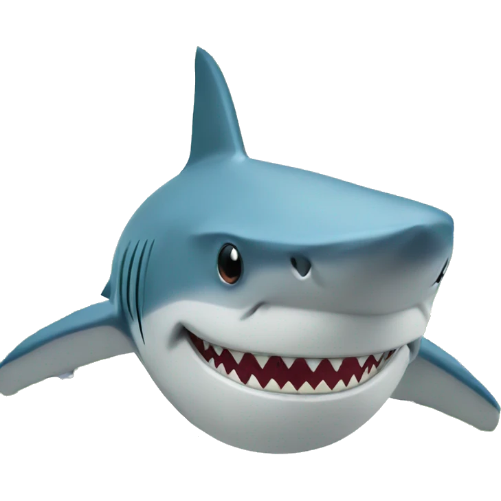 shark with palms emoji