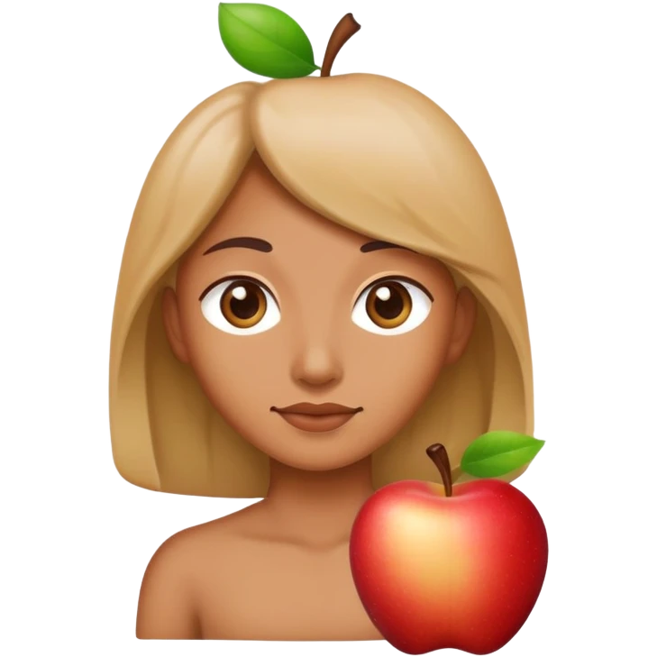 Person with Apple emoji