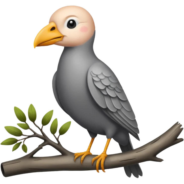 bald bird emoji