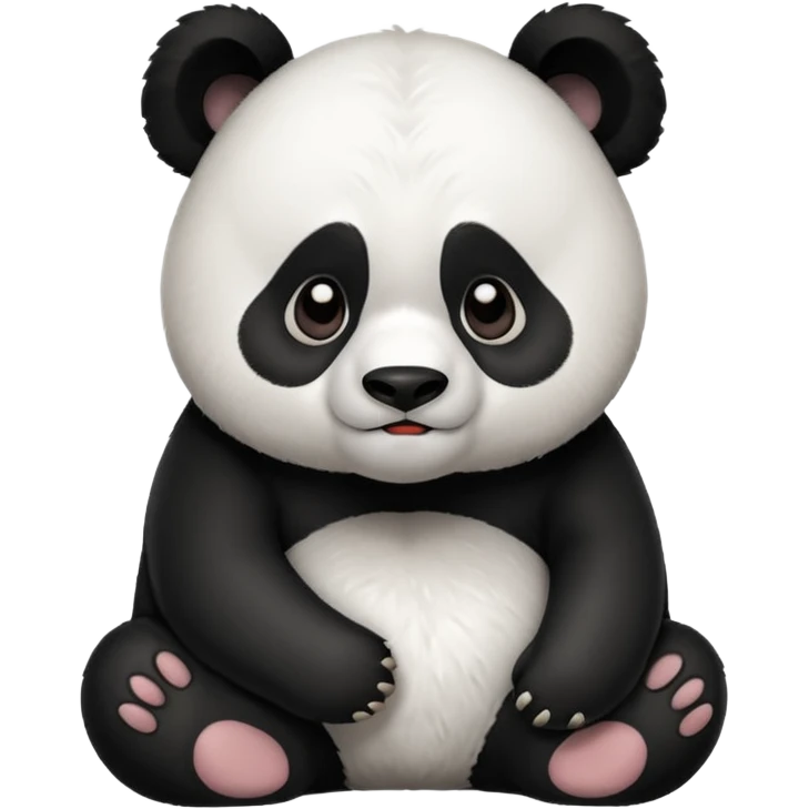 Grumpy panda emoji