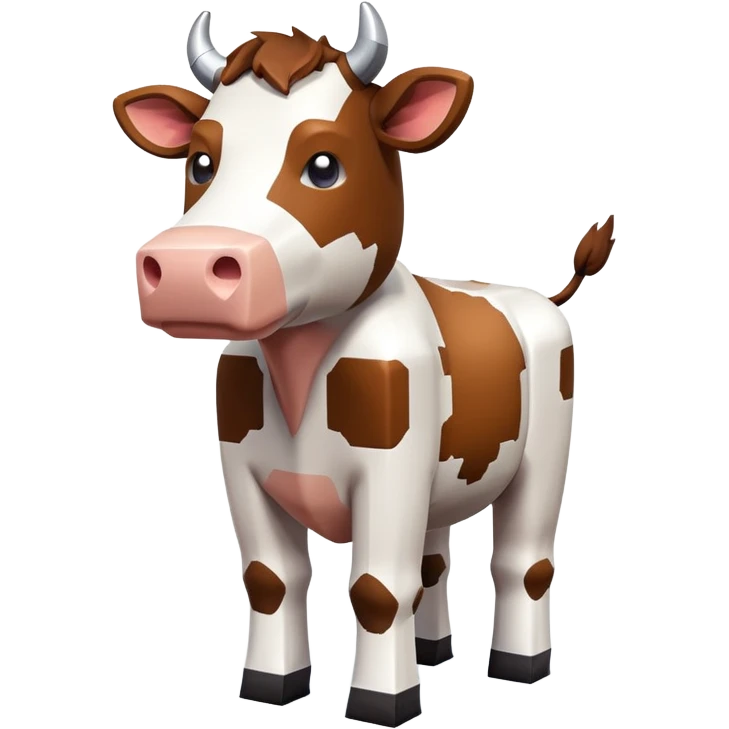 Minecraft cow emoji