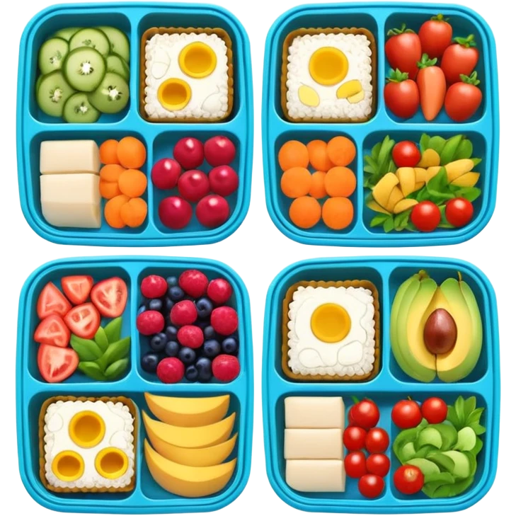 meal prep bento boxes emoji