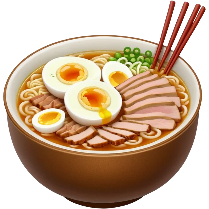 뚜껑이 열리고 안쪽의 라면이 보이게 emoji