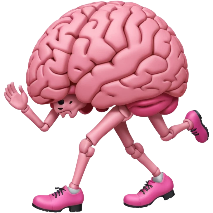 brain with legs emoji
