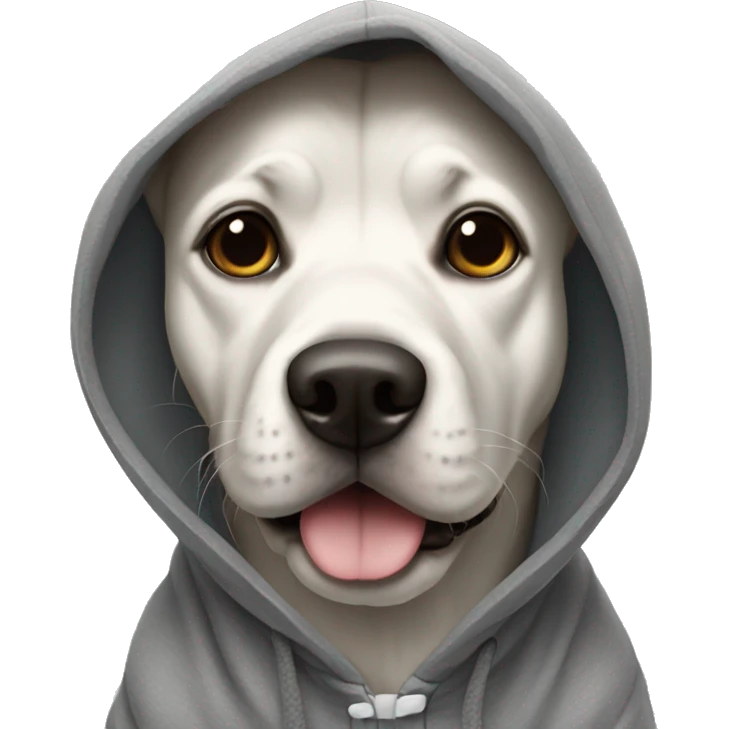 dog wearing hoody emoji