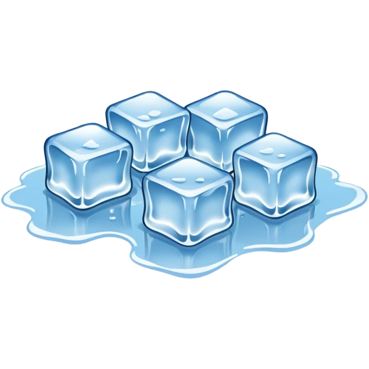 Melted Ice Cubes emoji