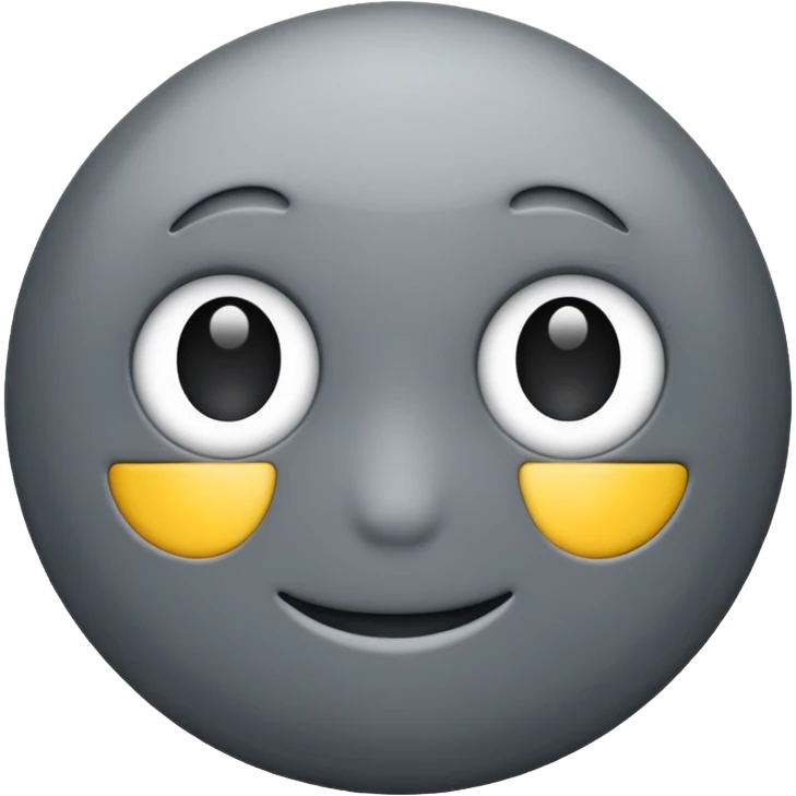Grey circle without face emoji