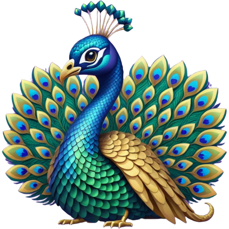 🦚+🐍 emoji
