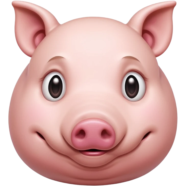 Female Pig with Big Stomach and Lazy emoji