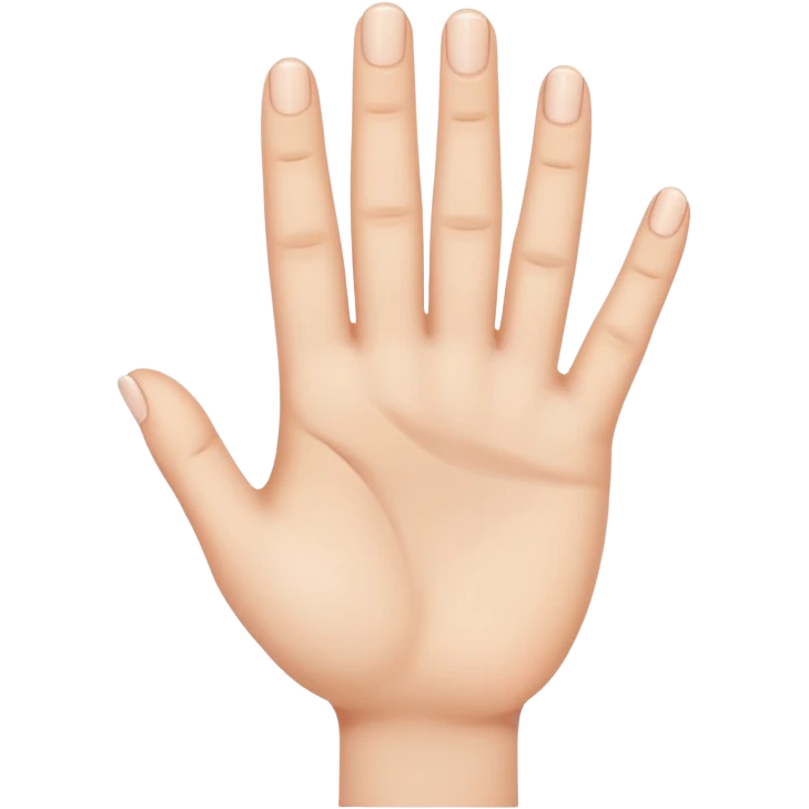 hand without a finger emoji