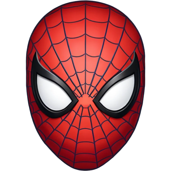 Spiderman face black emoji