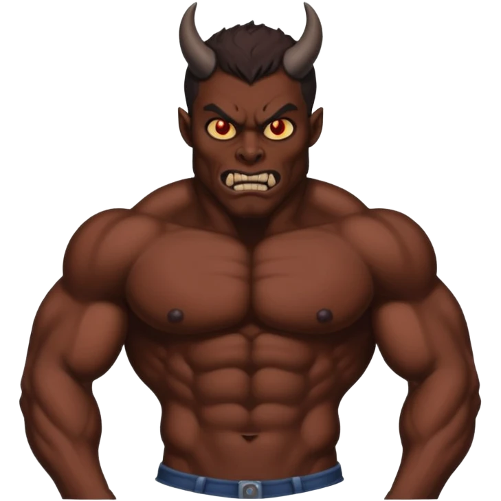 Freaky demon with big butt emoji