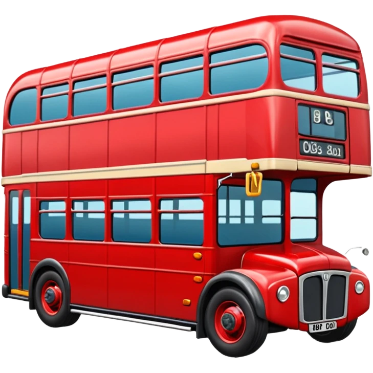 красный двухэтажный автобус из United Kingdom  emoji
