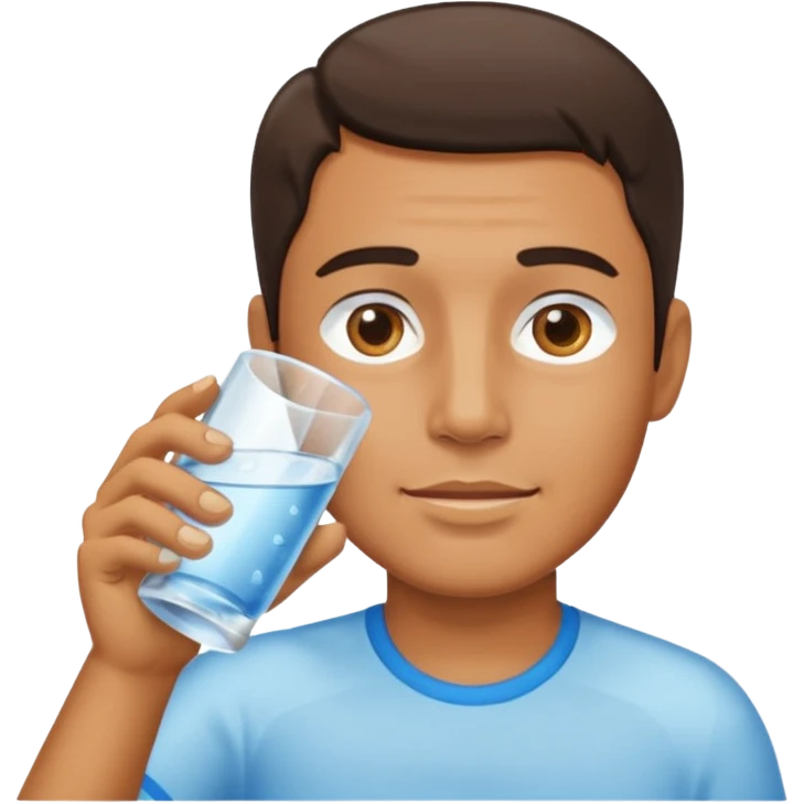 man drinking water  emoji