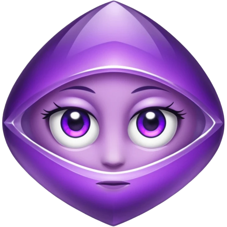 amethytst with eyes emoji