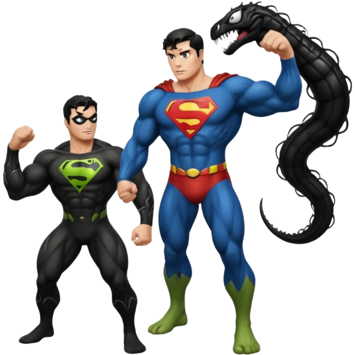 superman vs venom emoji
