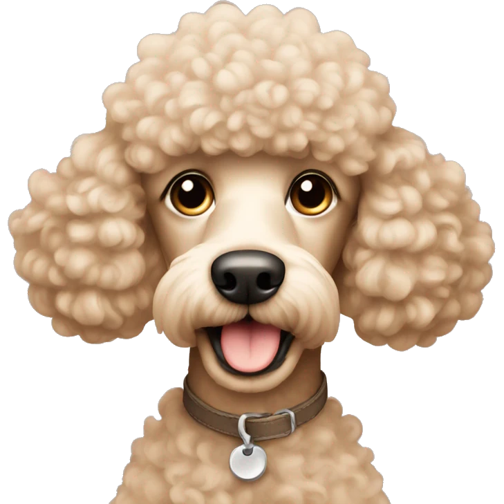 Beige poodle  emoji