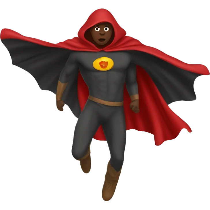 flying red cape emoji