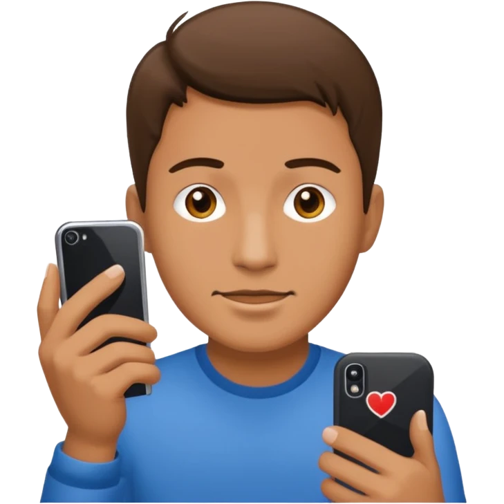 man using phone sticker
 emoji