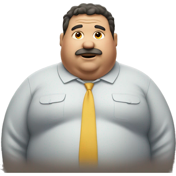Fat guy emoji