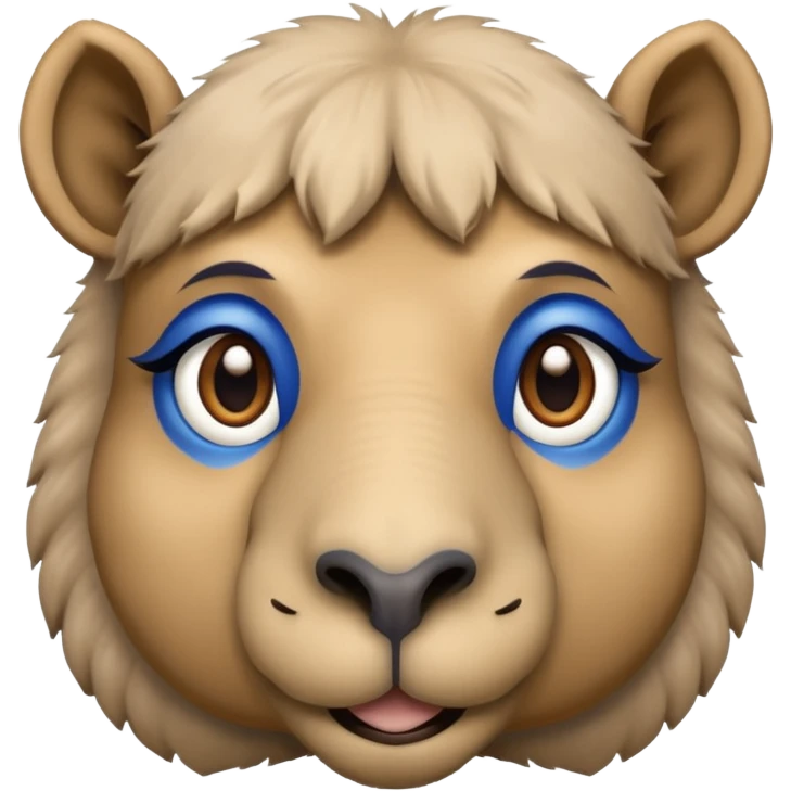 blue camel just face emoji