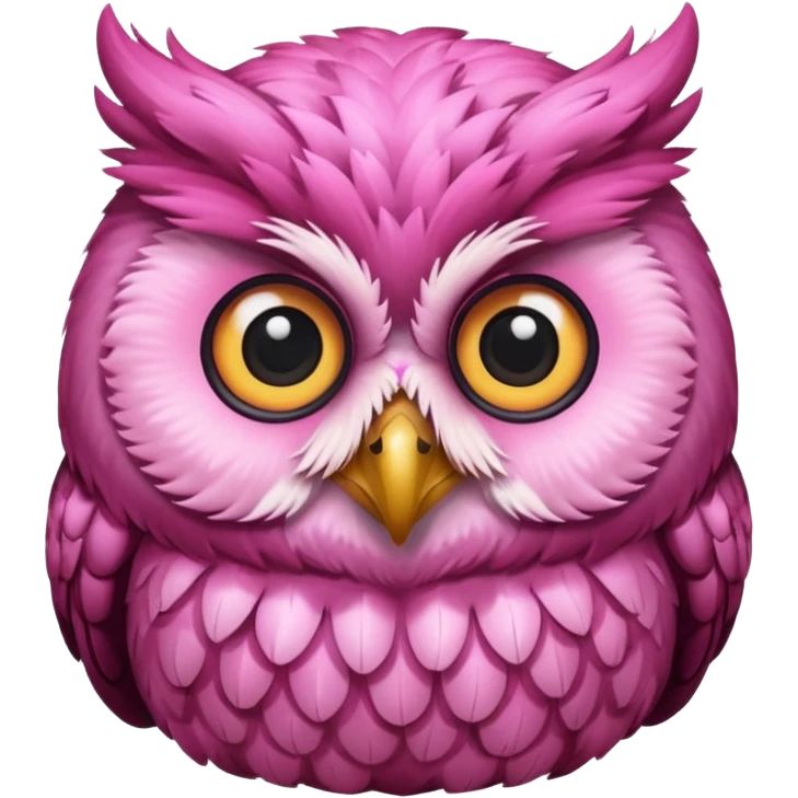 image of a pink owl emoji