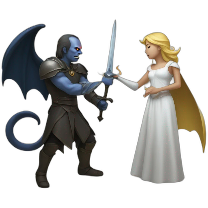 fantasy confrontation between good and evil emoji