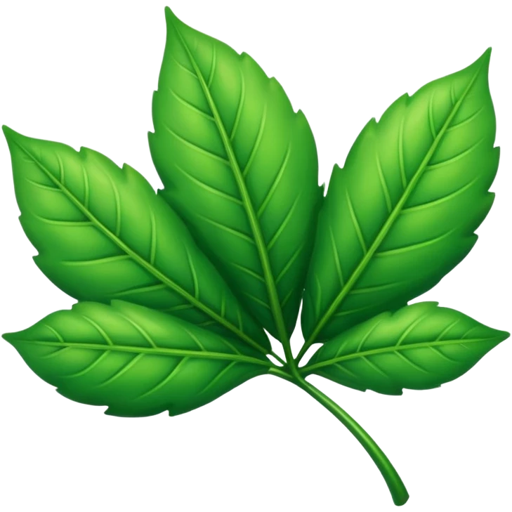 green lesf emoji