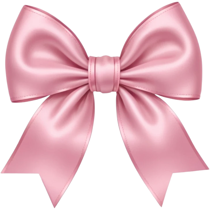 Cute pastel pink bow emoji