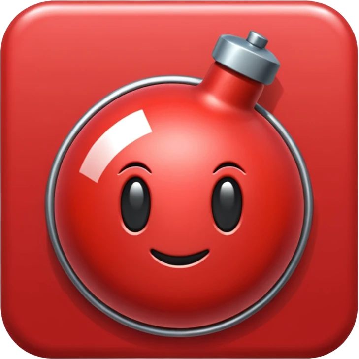 Bomb button emoji