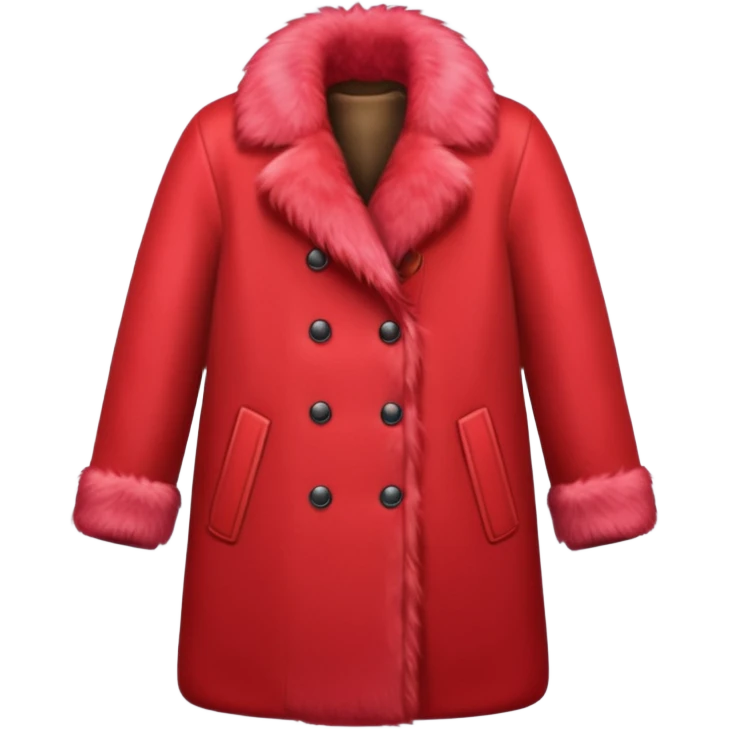 red fur coat emoji