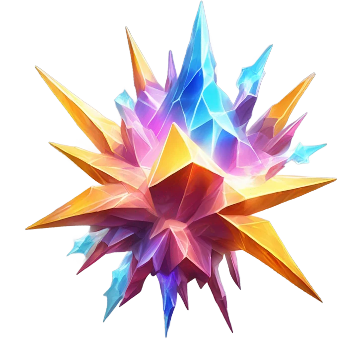 Crystal lightning emoji